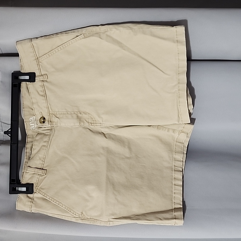 A.n.a size 12 mid rise khaki shorts
